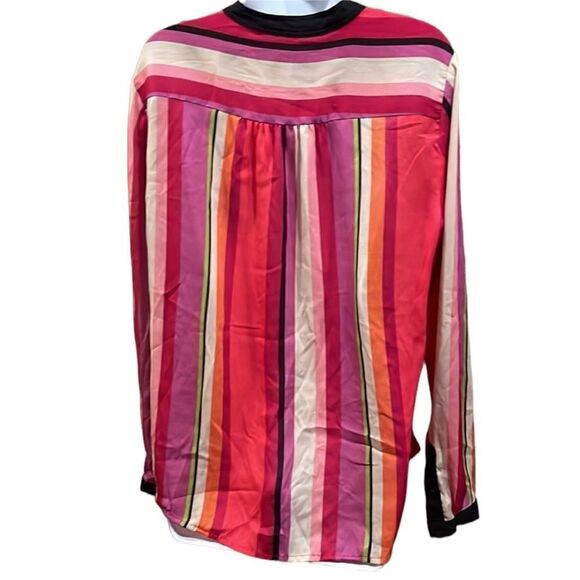 LIZ CLAIBORNE large button up blouse striped - Picture 2 of 3